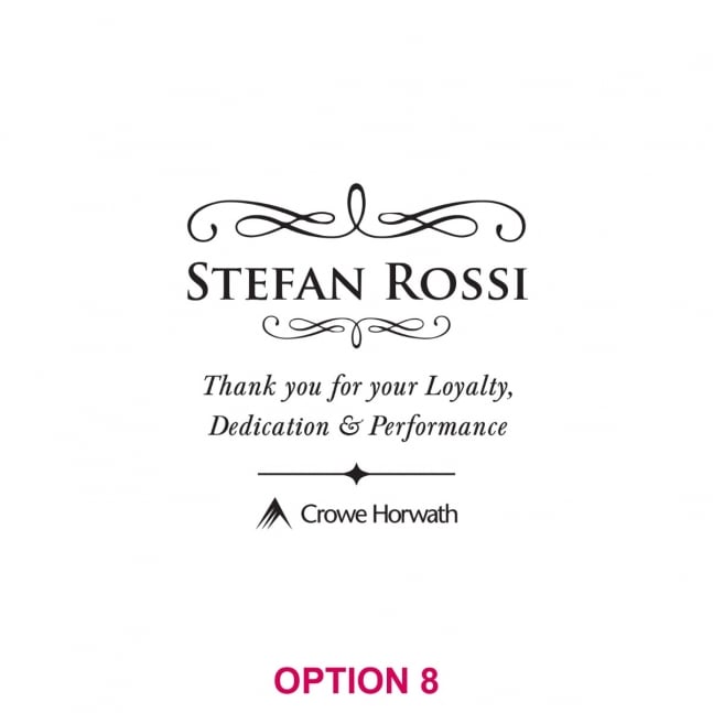 Engraved Deluxe Whiskey Decanter Corporate Gift