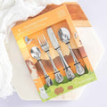Engraved Stainless Steel Children's Cutlery 4 Piece Set Australian Animals