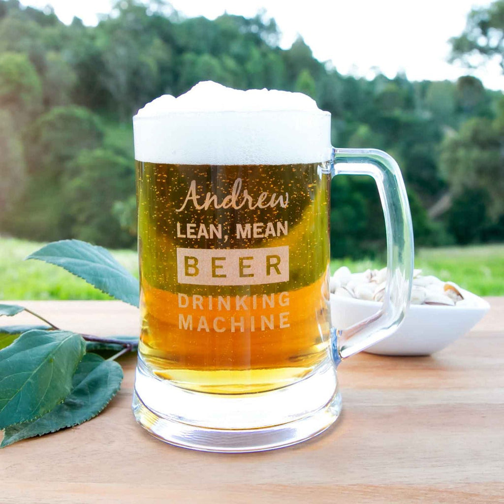 Engraved 500ml Barware Man Cave Beer Stein Mug