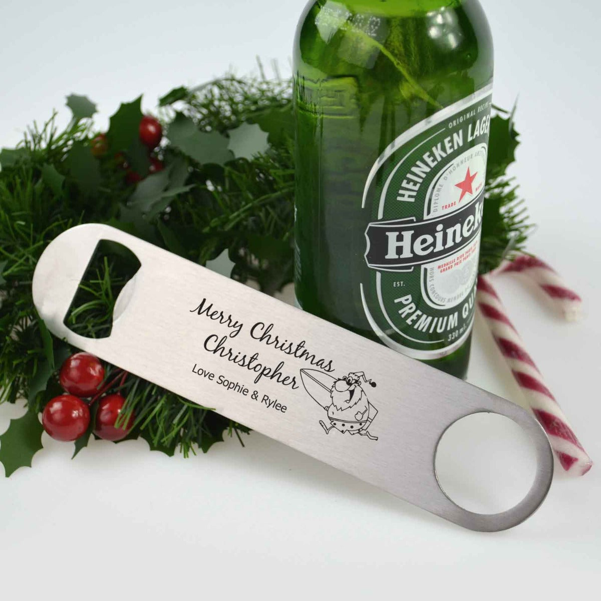 Engraved Christmas Barmate Bottle Opener