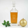 Personalised Engraved Christmas Whiskey Decanter Present