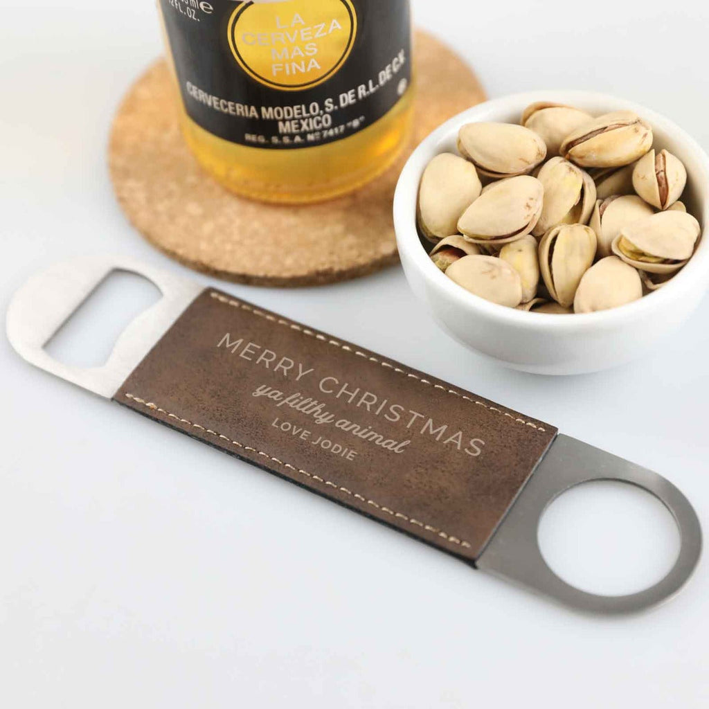 Engraved Leatherette Barmate Christmas Gift