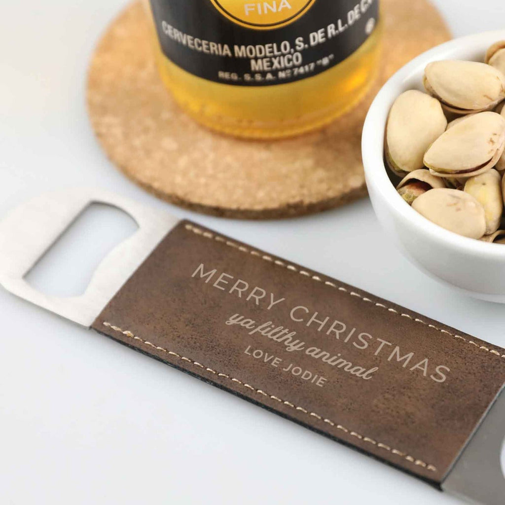 Engraved Leatherette Barmate Christmas Gift