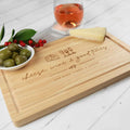 Engraved Rectangle Wooden Cheese Board Christmas Gift