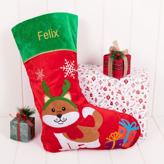 Personalised Pet Christmas Stocking Cat