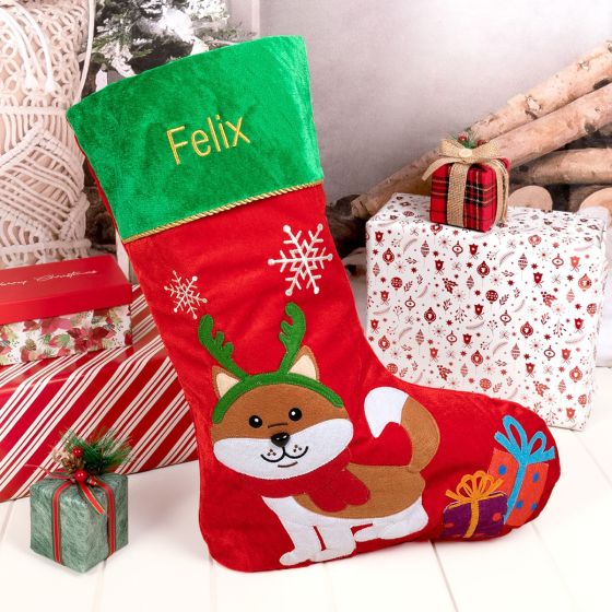 Personalised Pet Christmas Stocking Cat