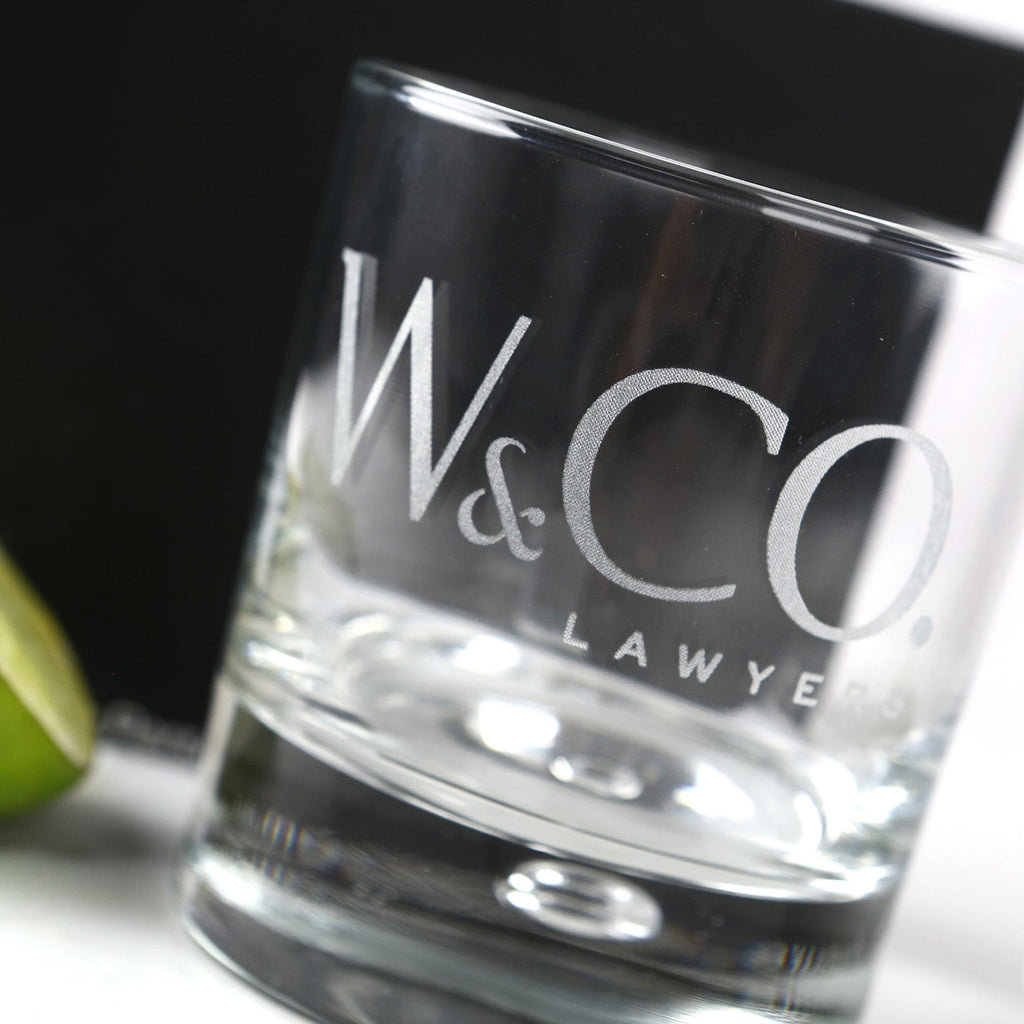 Engraved Corporate 305ml Round Scotch Glass