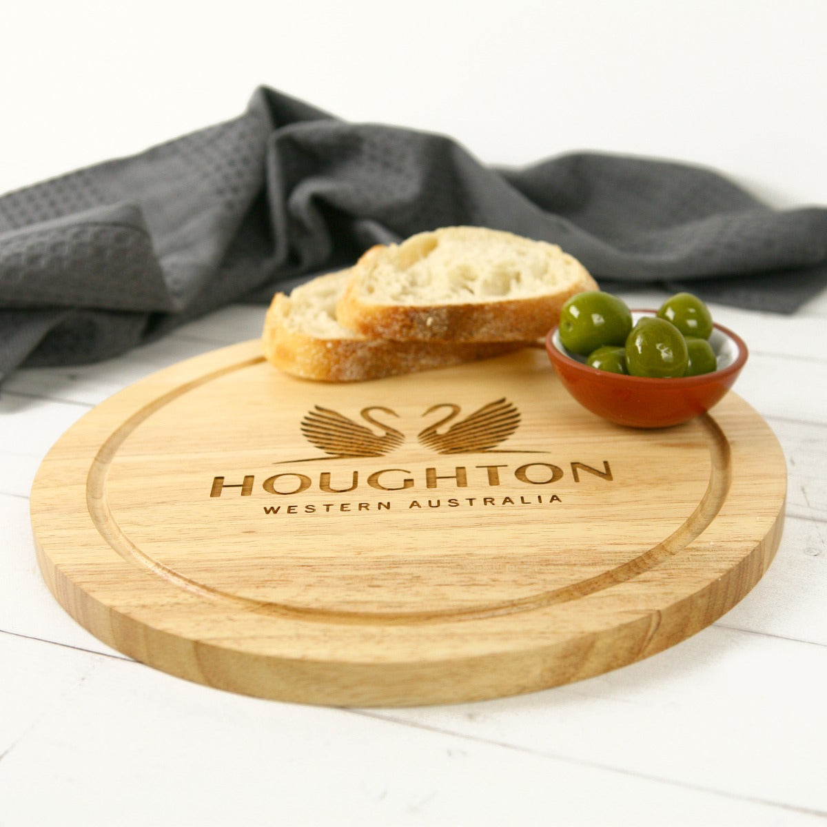 Engraved Round Cheese Chopping Board Corporate Gift