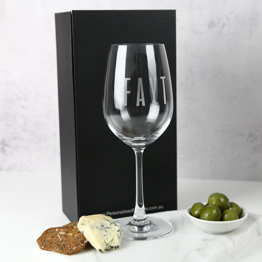 Engraved Corporate 360ml Wine Glass