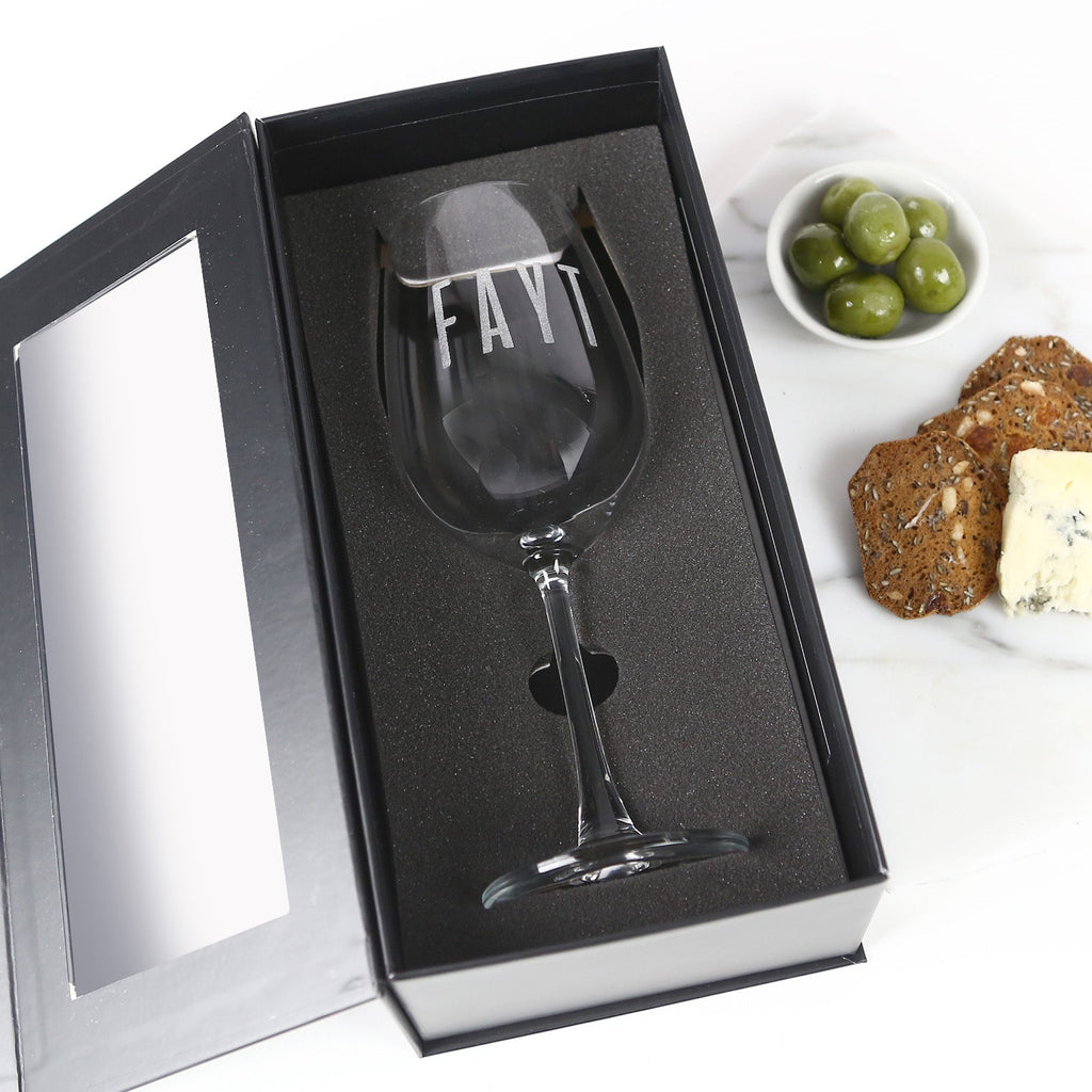 Engraved Corporate 360ml Wine Glass