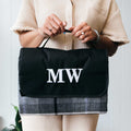 Embroidered Waterproof Picnic Blanket with Carry Handle