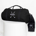 Embroidered Canvas Duffle Bag with Golf Towel