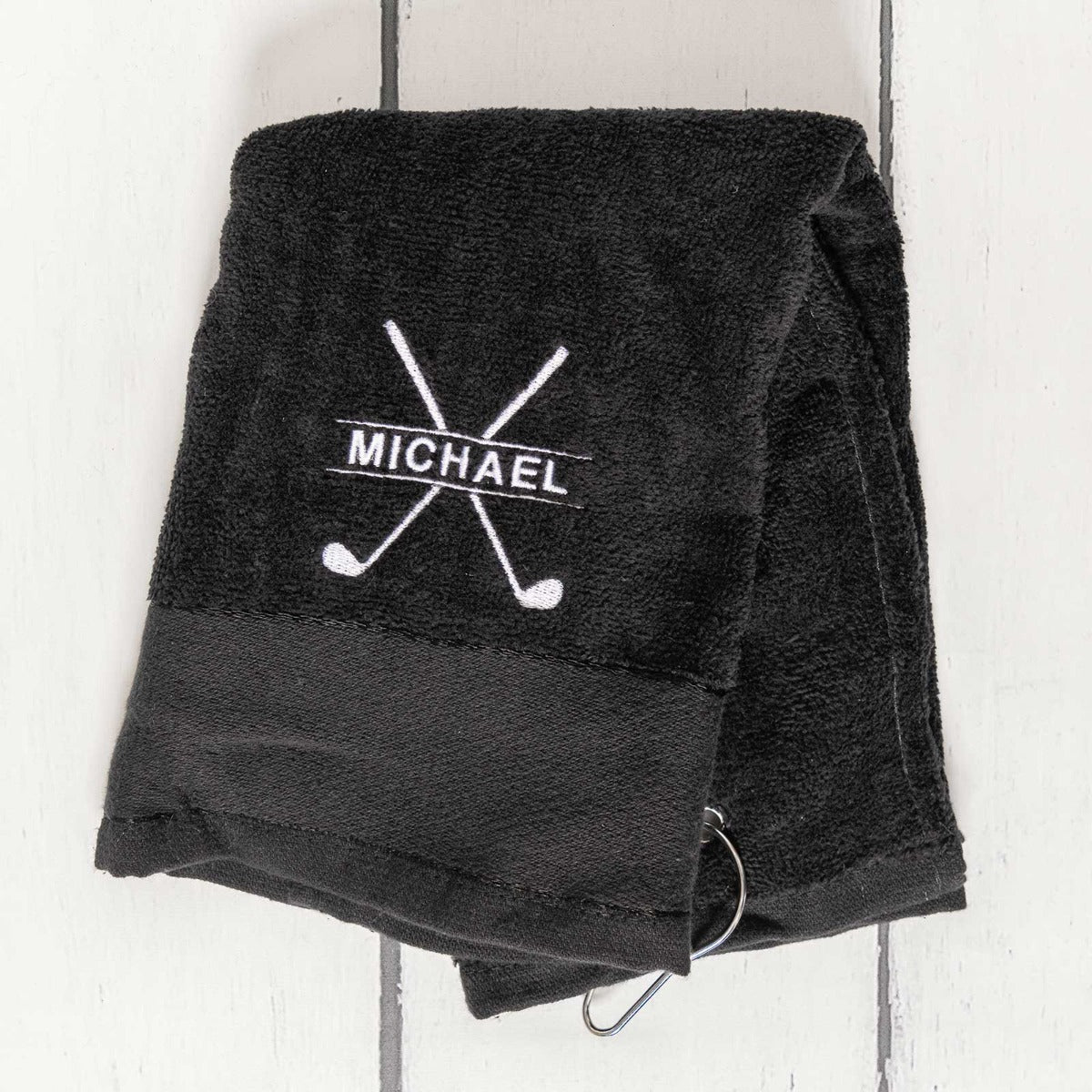 Embroidered Canvas Duffle Bag with Golf Towel