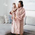 Personalised microplush bathrobe with embroidered initials