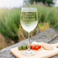 Engraved 360ml Barware Wine Glass