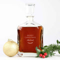 Engraved Christmas Premium Whiskey Decanter