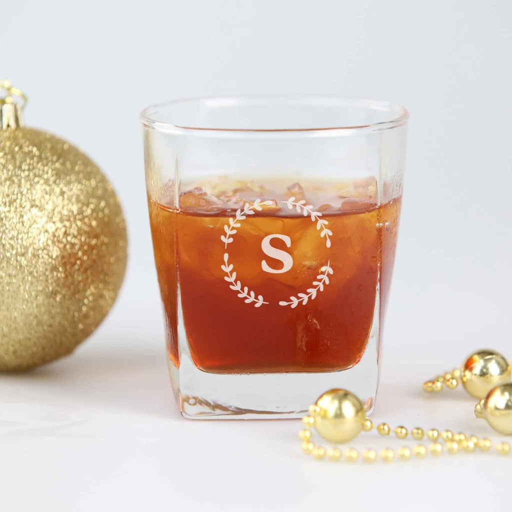 Christmas Engraved Scotch Glass