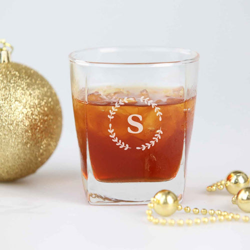 Christmas Engraved Scotch Glass