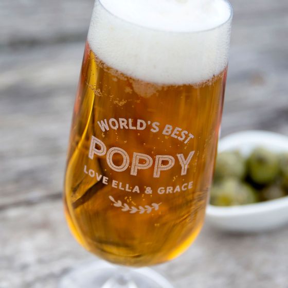 Engraved Father's Day 410ml Beer Glass