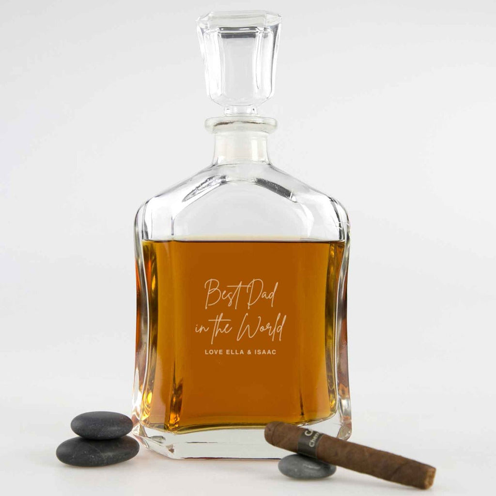 Engraved Deluxe Father's Day Whiskey Decanter