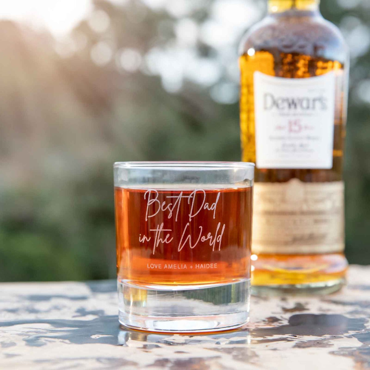 Engraved Father's Day Round 305ml Scotch Glass