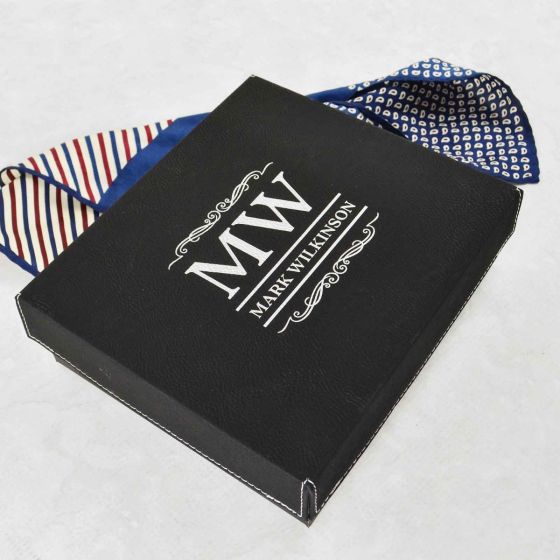 Engraved Black Leatherette Golf Gift Set Christmas Gift