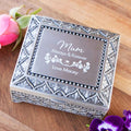 Engraved Mother's Day Pewter Jewellery Box