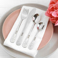 Engraved Silver Bear Children's Cutlery 4 Piece Set