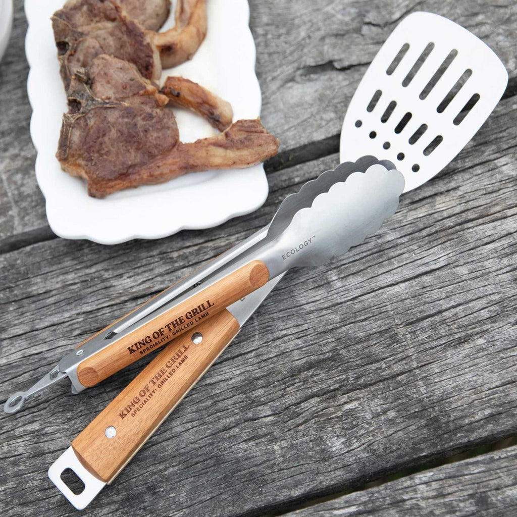 Engraved Wooden BBQ Set Christmas Gift