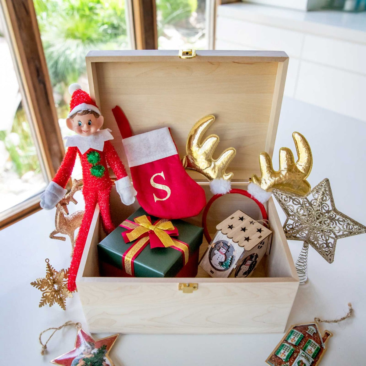 Engraved Christmas Day Wooden Box