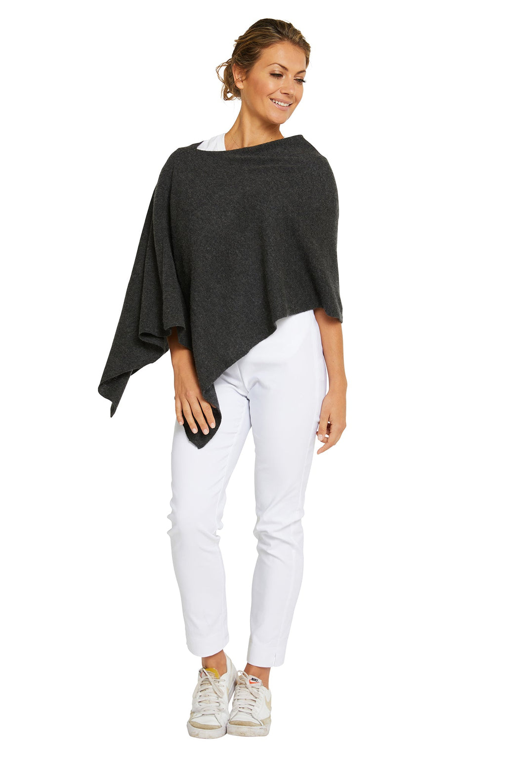 Charcoal Cashmere Topper