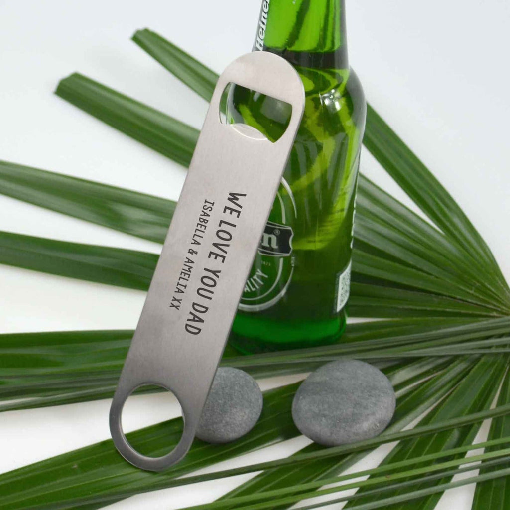 Custom Artwork Engraved Name Father's Day Barmate Bottle Opener Present