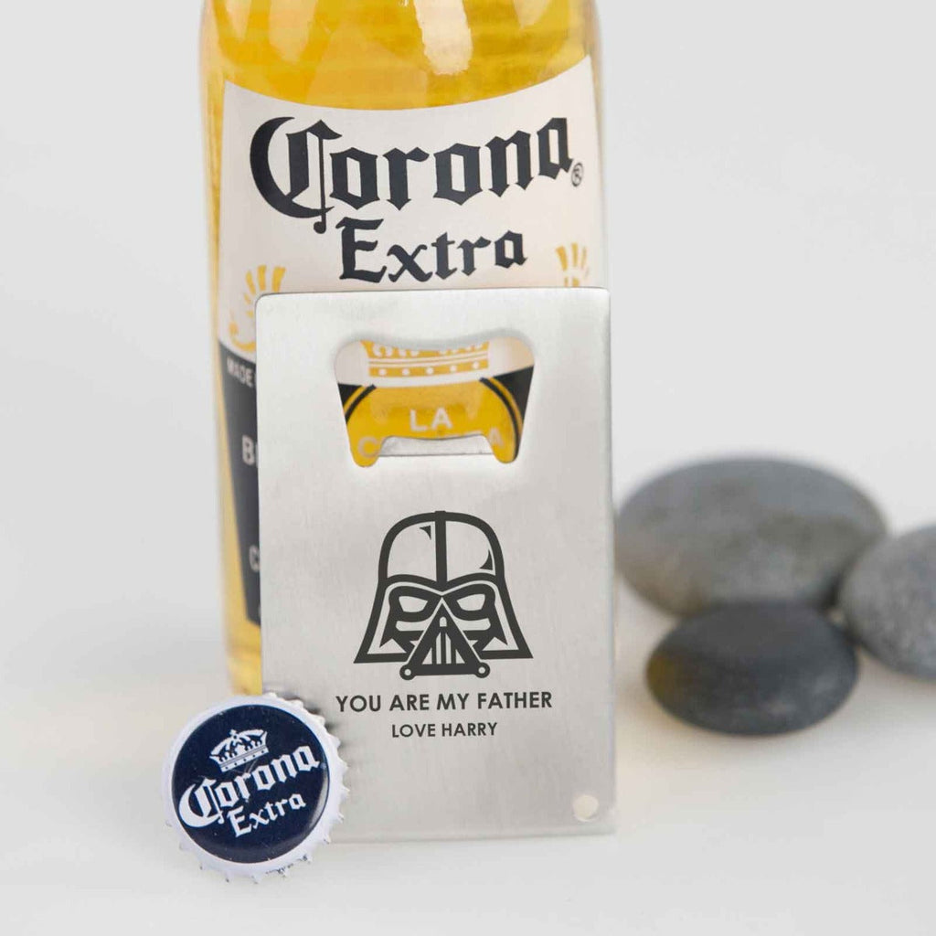 Father's Day Engraved Credit Card Bottle Opener
