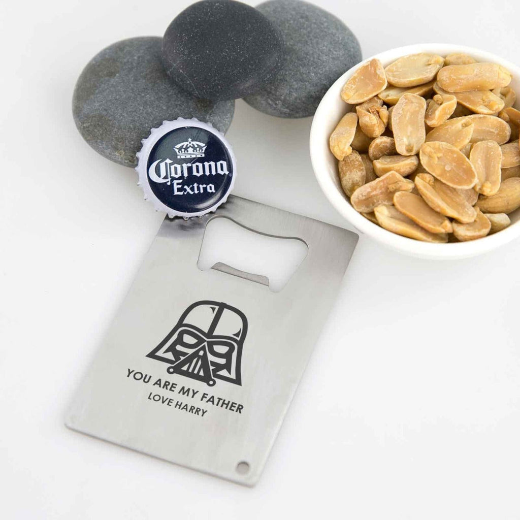 Father's Day Engraved Credit Card Bottle Opener