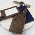 Father's Day Engraved Leatherette Luggage Tag