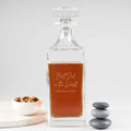 Father's Day Engraved Deluxe Square Whiskey Decanter