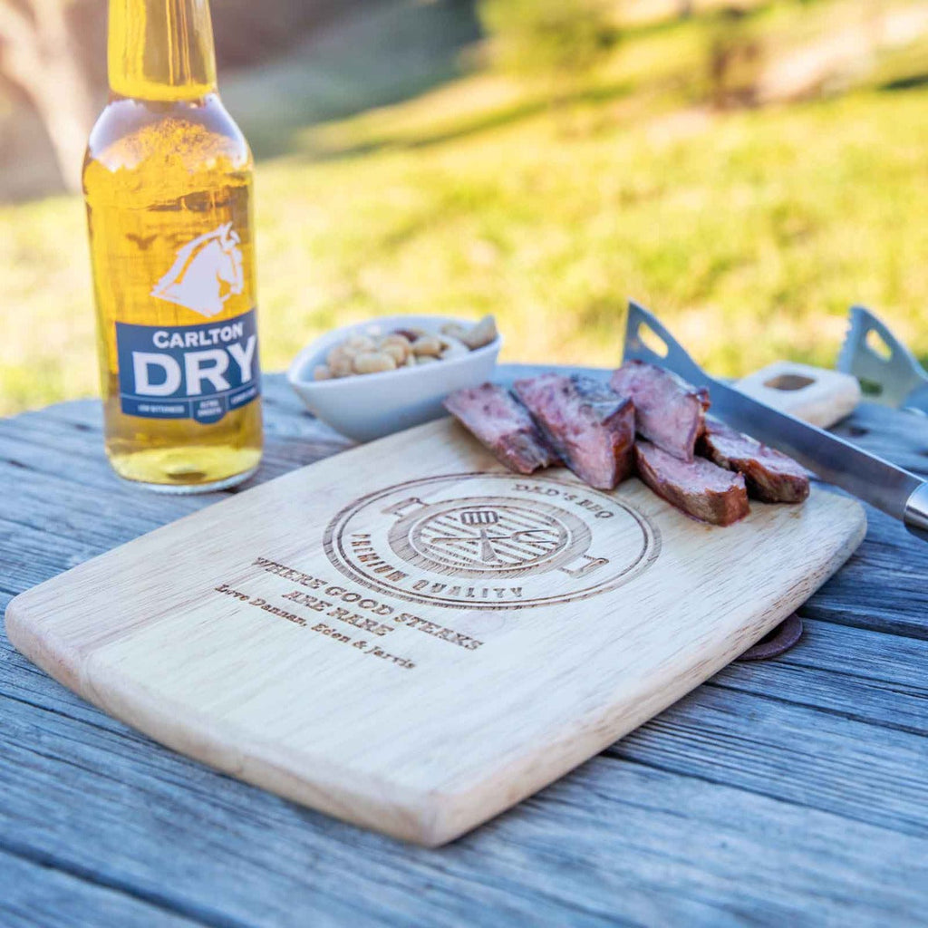 Father's Day Engraved Cheese Chopping Paddle Board