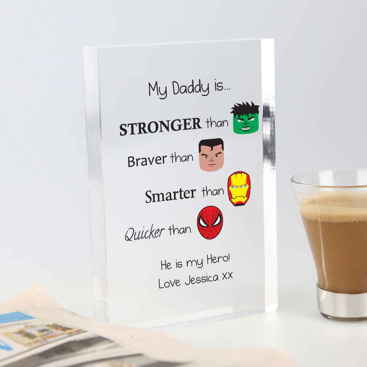 Father's Day Printed Acrylic Plaque