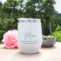Engraved Mother's Day Coffee Keep Cup Wine Sipper Silver Rim