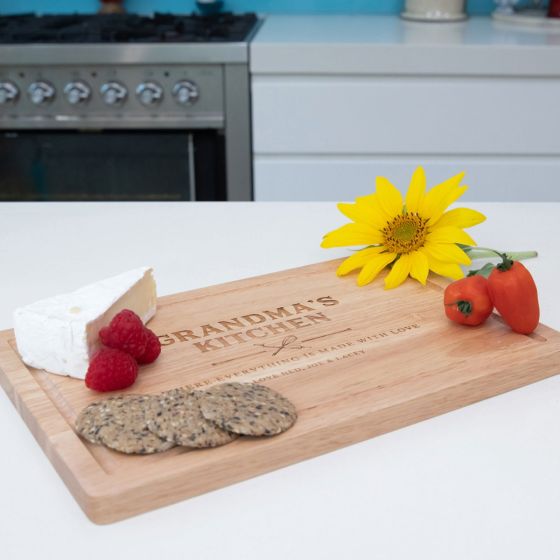 Engraved Mother's Day Rectangle Wooden Cheese Board