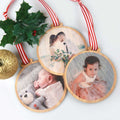 Photo Printed Bamboo Christmas Tree Decoration