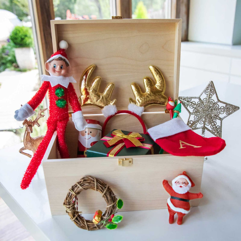 Printed Christmas Day Wooden Box