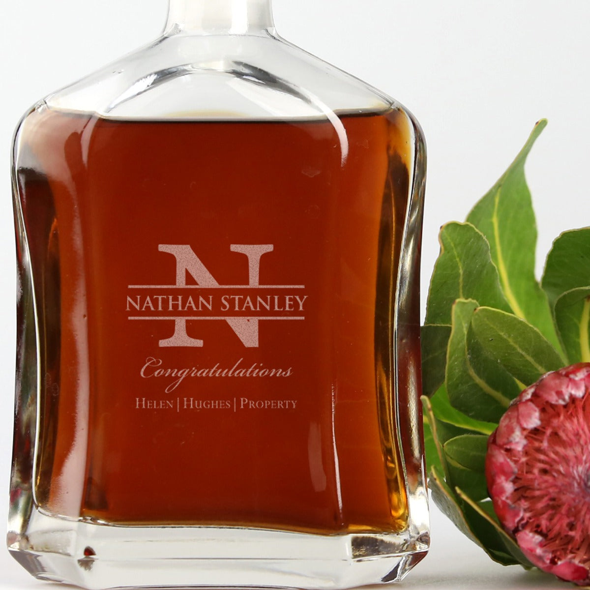 Customised Engraved Corporate Whiskey Decanter Gift
