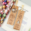 Engraved Wooden Christmas Bookmark